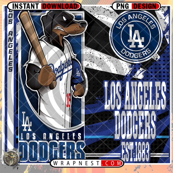 LA DODGERS MASCOT WRAP