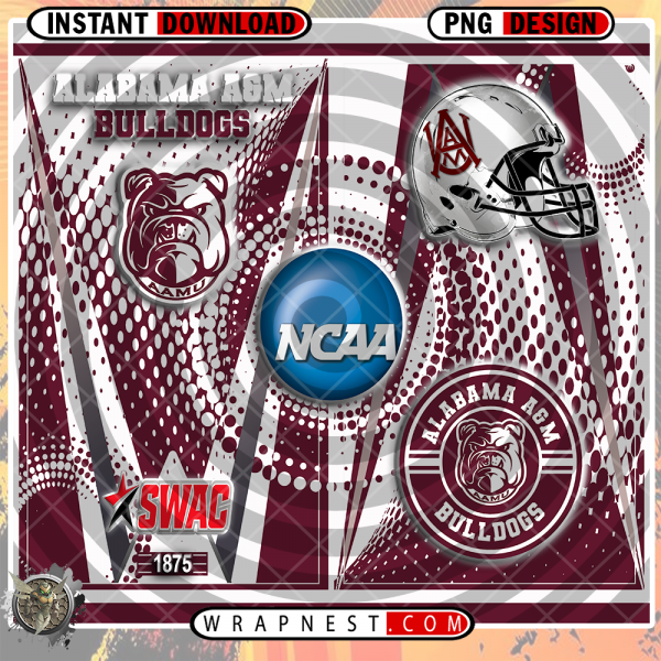 ALABAMA A&M TEAM LOGO WRAP