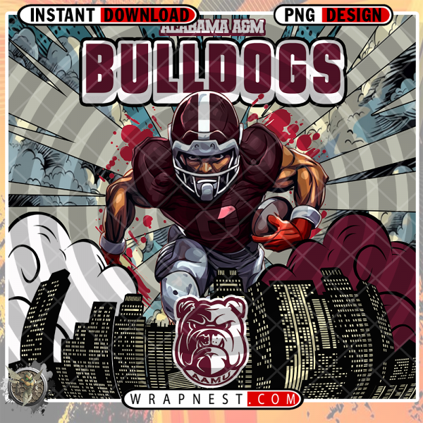 ALABAMA A&M COMIC BOOK STYLE WRAP