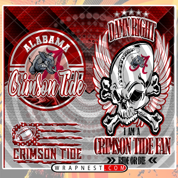 ALABAMA SKULL WRAP