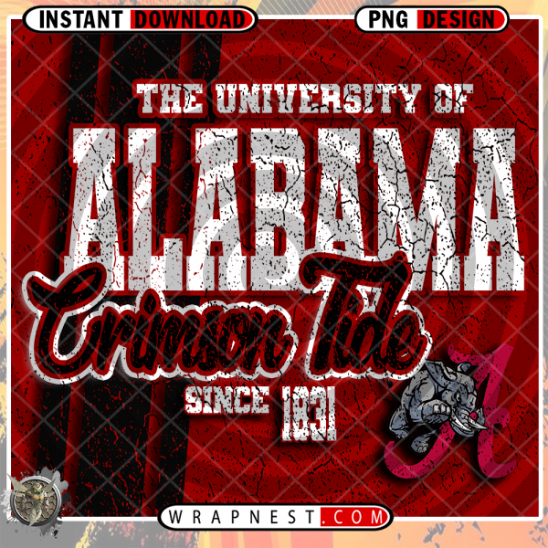 ALABAMA CRIMSON GRUNGE v2