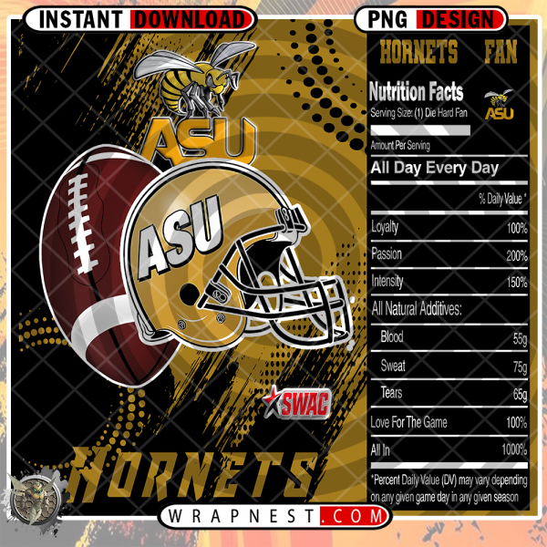 ALABAMA STATE TEAM FAN SODA WRAP