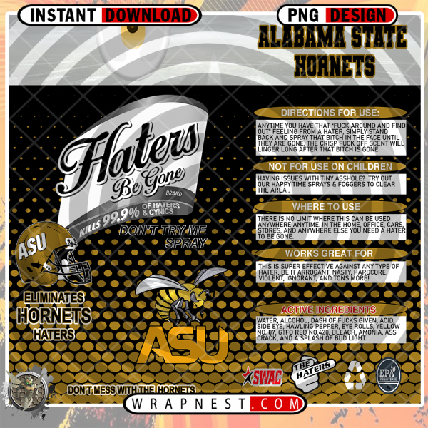 ALABAMA STATE HATERS BE GONE WRAP