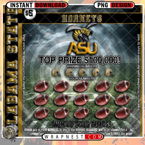 ALABAMA STATE SCRATCH OFF WRAP