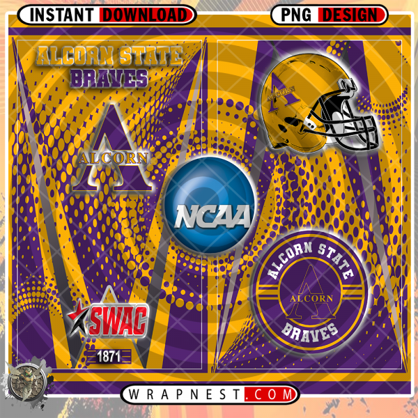 ALCORN STATE TEAM LOGO WRAP