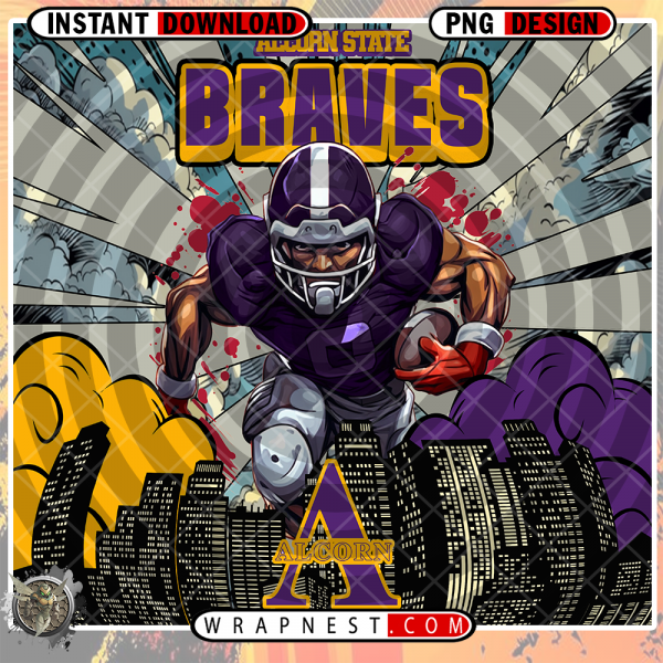 ALCORN STATE COMIC BOOK STYLE WRAP