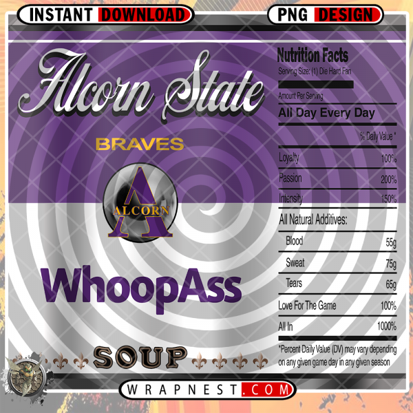 ALCORN STATE WHOOPASS WRAP