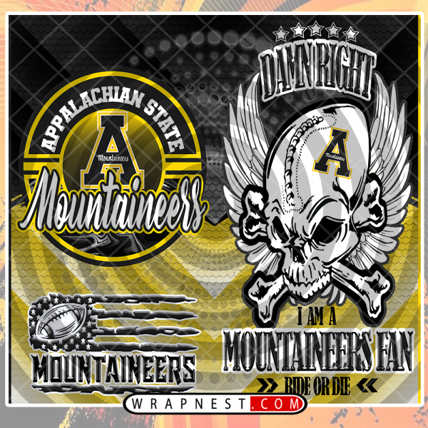 APPALACHIAN STATE SKULL WRAP