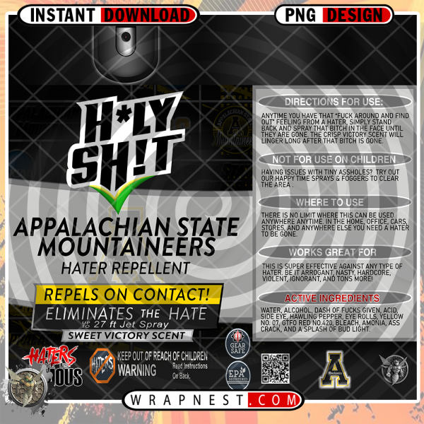 APPALACHIAN STATE HOLY SH*T WRAP