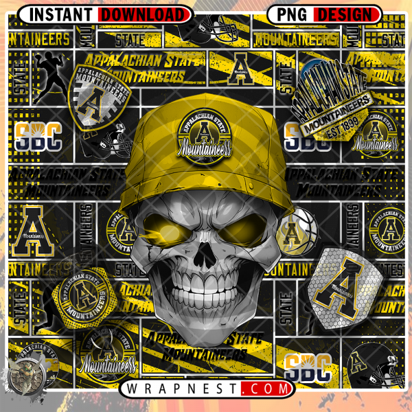 APPALACHIAN STATE SKULL WRAP