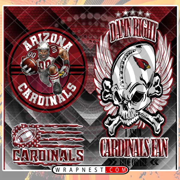 CARDINALS SKULL
  WRAP