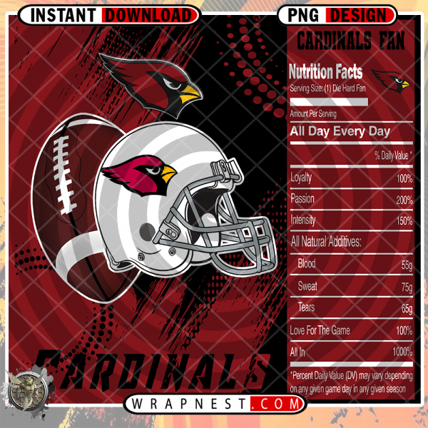 CARDINALS TEAM FAN
  SODA WRAP