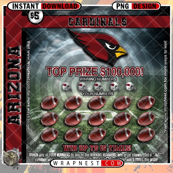CARDINALS SCRATCH
  OFF WRAP