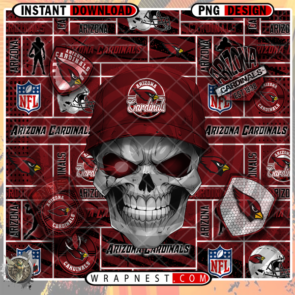 CARDINALS SKULL
  WRAP