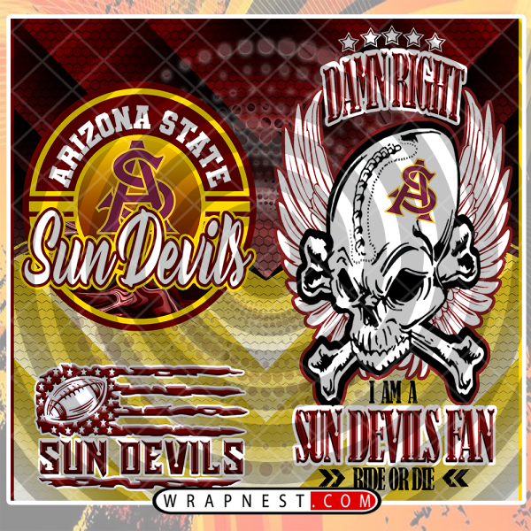 ARIZONA STATE SKULL WRAP