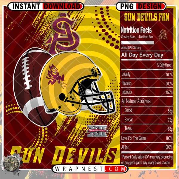 ARIZONA STATE TEAM FAN SODA WRAP