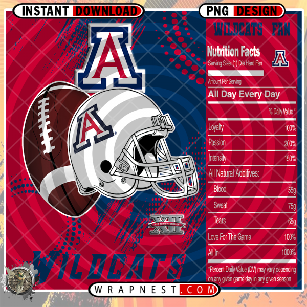ARIZONA TEAM FAN SODA WRAP