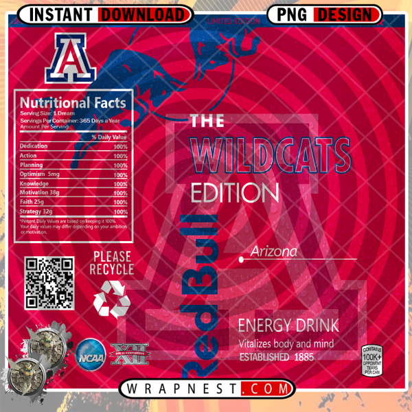 ARIZONA RED BULL WRAP