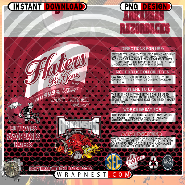 ARKANSAS HATERS BE GONE WRAP