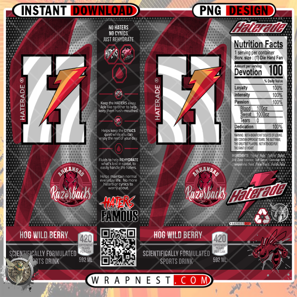 ARKANSAS HATERADE WRAP