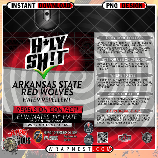 ARKANSAS STATE HOLY SH*T WRAP