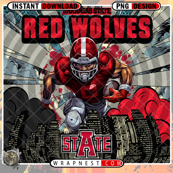 ARKANSAS STATE COMIC BOOK STYLE WRAP