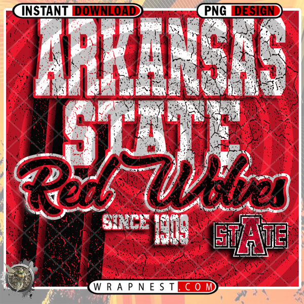 ARKANSAS STATE RED GRUNGE v2