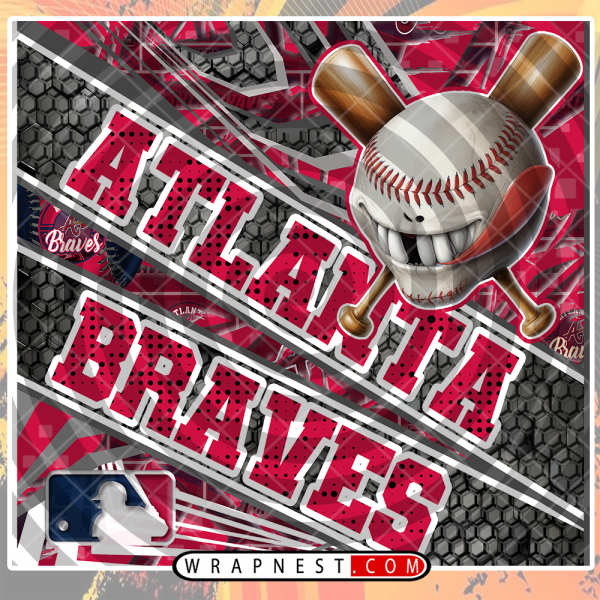 BRAVES ANGRY BASEBALL WRAP