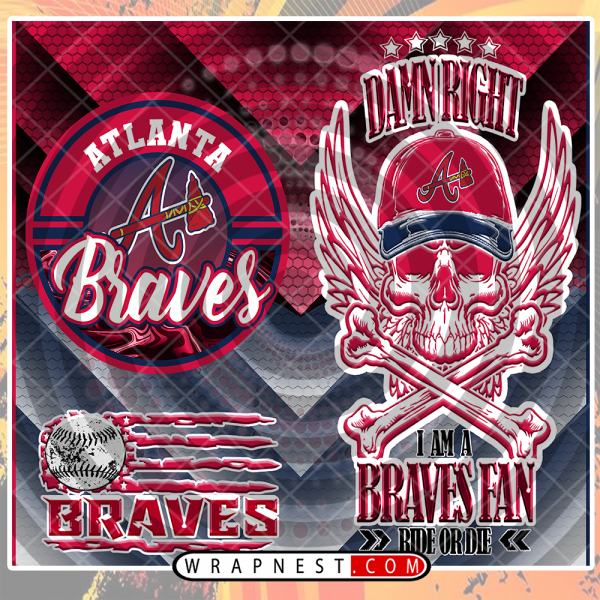 BRAVES SKULL WRAP