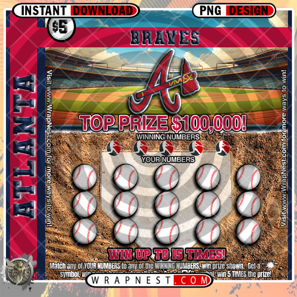 BRAVES SCRATCH OFF WRAP