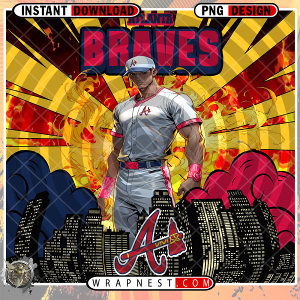 BRAVES COMIC BOOK STYLE WRAP