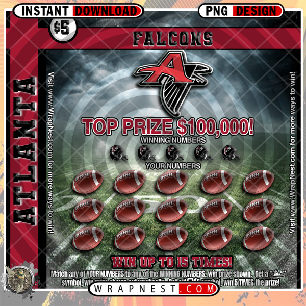 FALCONS SCRATCH OFF WRAP
