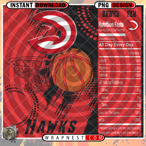 HAWKS TEAM FAN SODA
  WRAP