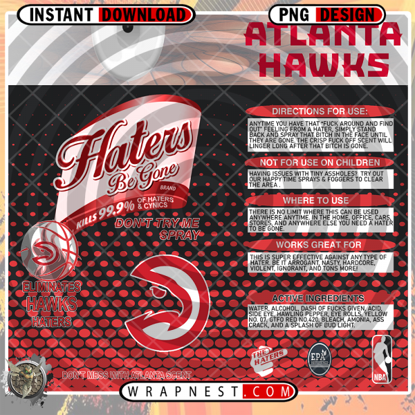 HAWKS HATERS BE
  GONE WRAP