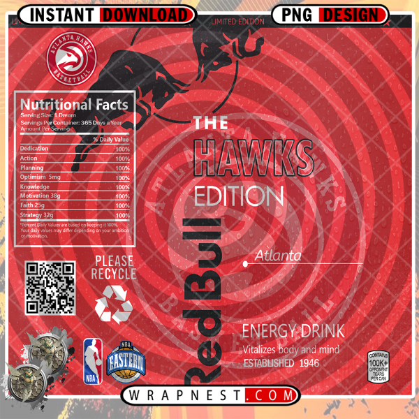 HAWKS RED BULL WRAP