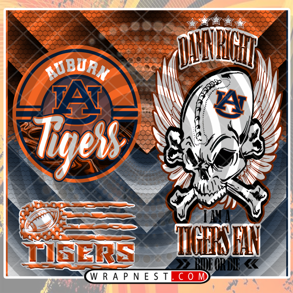 AUBURN SKULL WRAP