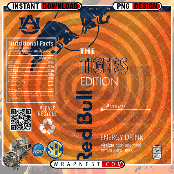 AUBURN RED BULL WRAP