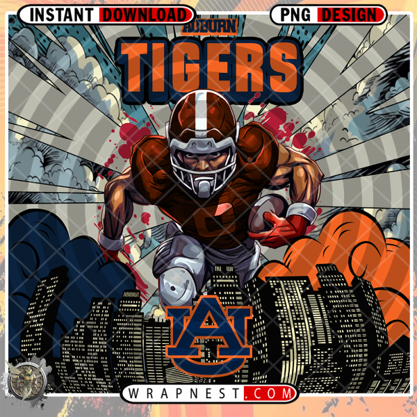 AUBURN COMIC BOOK STYLE WRAP