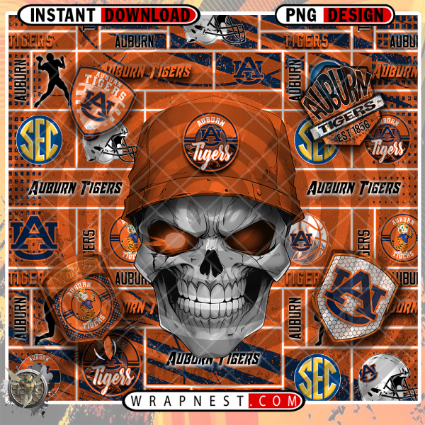 AUBURN SKULL WRAP