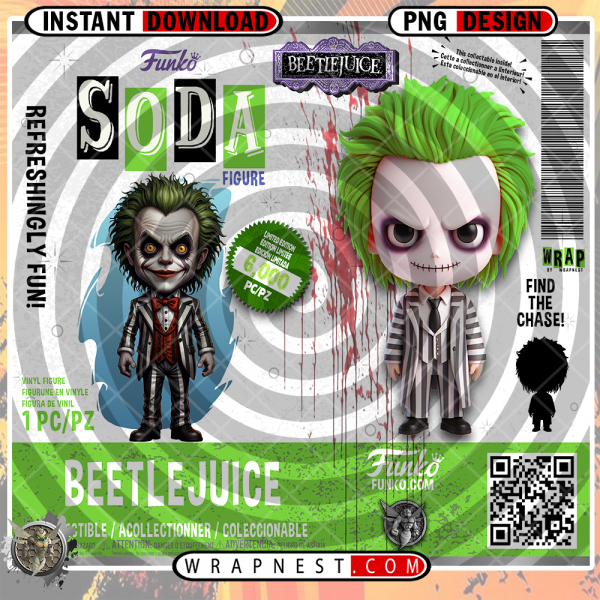 BEETLEJUICE FUNKO SODA WRAP