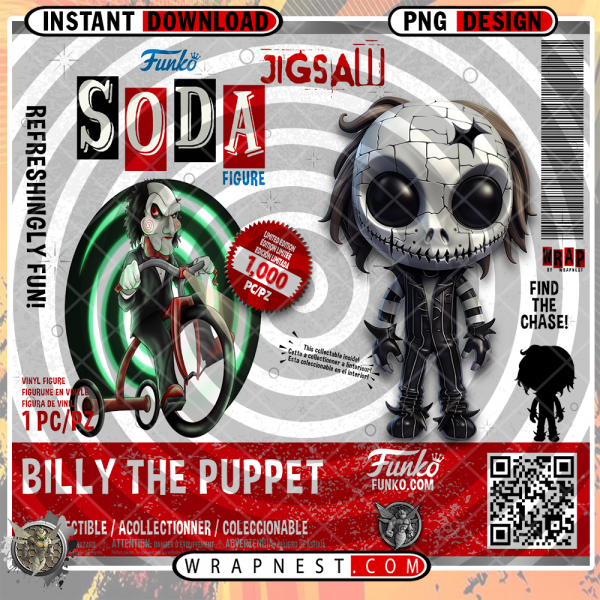 BILLY THE PUPPET  FUNKO SODA WRAP