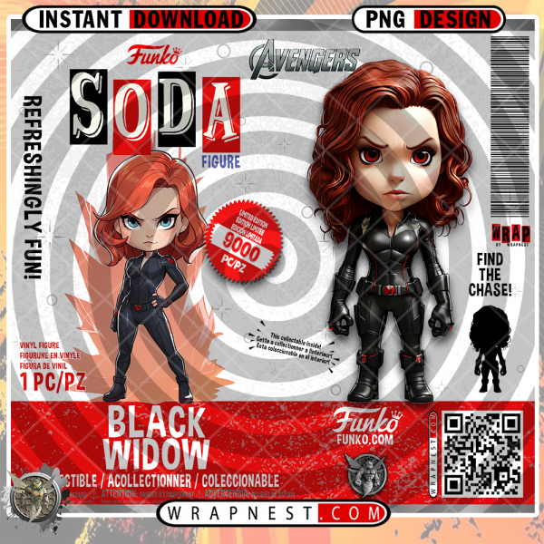 BLACK WIDOW FUNKO SODA WRAP