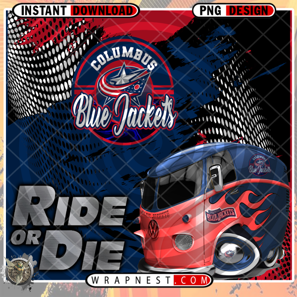 BLUE JACKETS RIDE or DIE