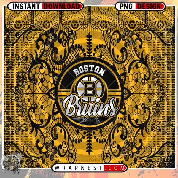 BRUINS LACE & LOGO WRAP