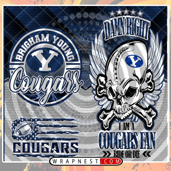 BYU SKULL WRAP