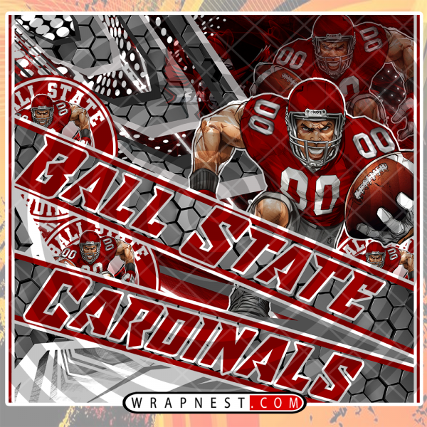 BALL STATE FATHEAD v2 WRAP