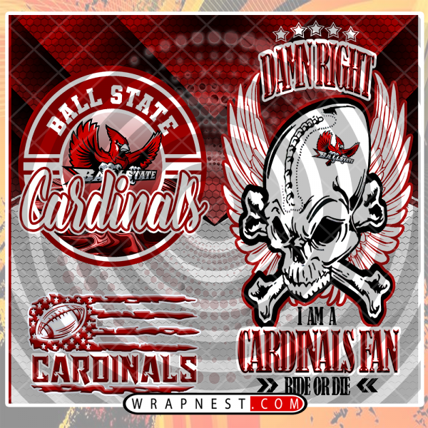 BALL STATE SKULL WRAP