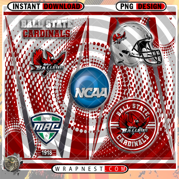BALL STATE TEAM LOGO WRAP