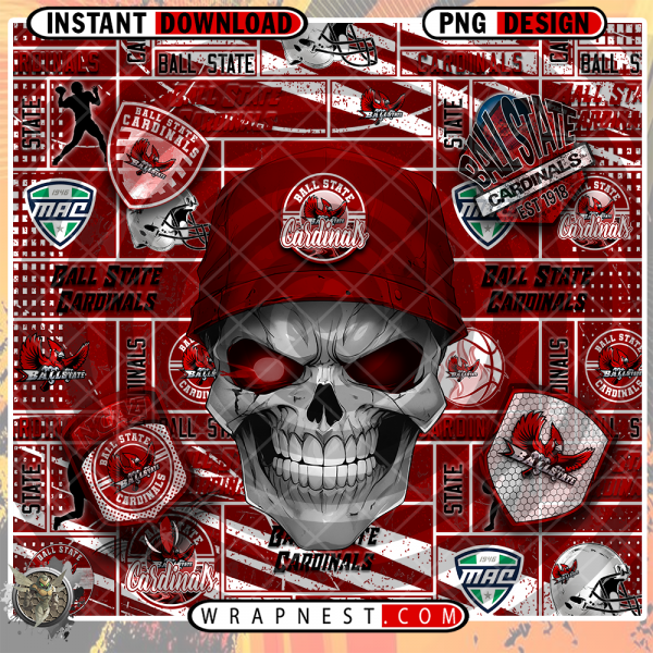 BALL STATE SKULL WRAP