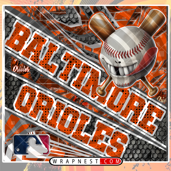 ORIOLES ANGRY BASEBALL WRAP